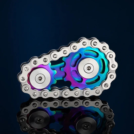 Metal Gear Fidget Spinner – Stress Relief Toy for Adults